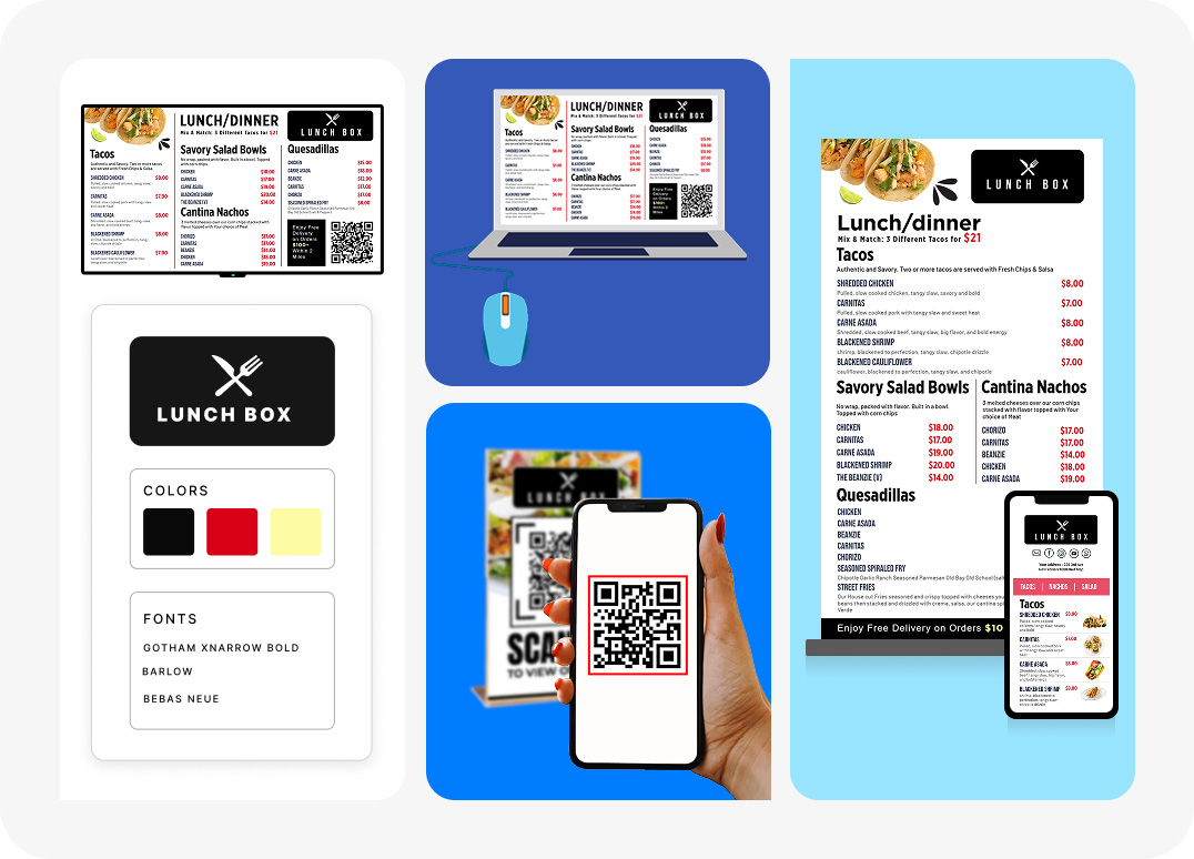 Best digital menu boards menu management, QR-code menu and online menu design tool | MenuRepo