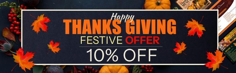 Enjoy 10% off for Thanksgiving offer | MenuRepo