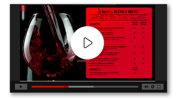 MenuRepo Video Menu template gallery