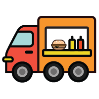 Digital menu boards for Burger shop