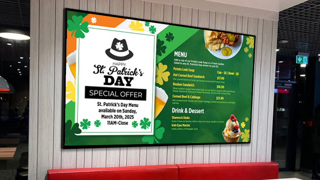 MenuRepo | St Patrick's day special food menu showcase