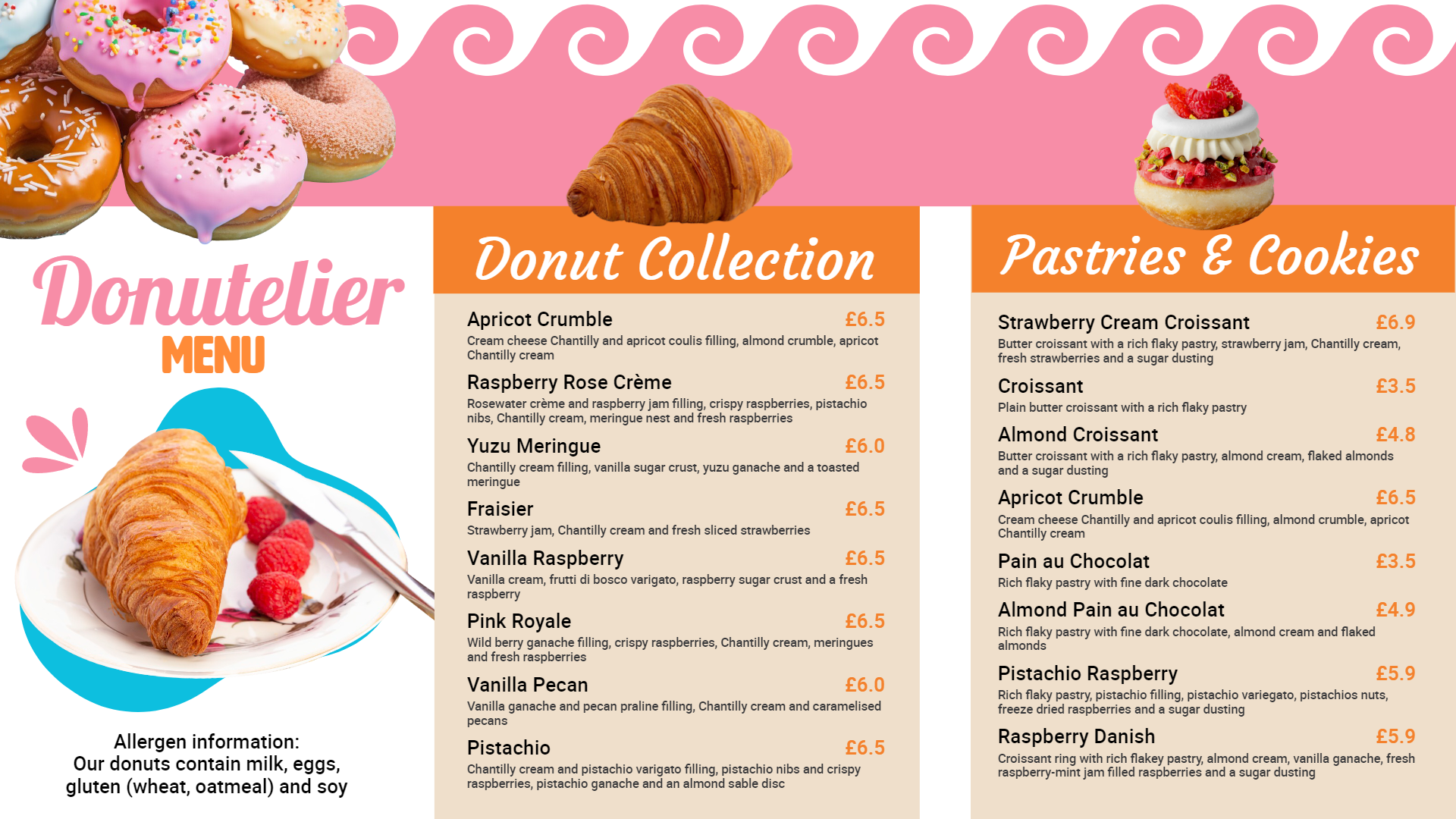 Beautiful Donut signage menu idea Beautiful Donut signage menu idea