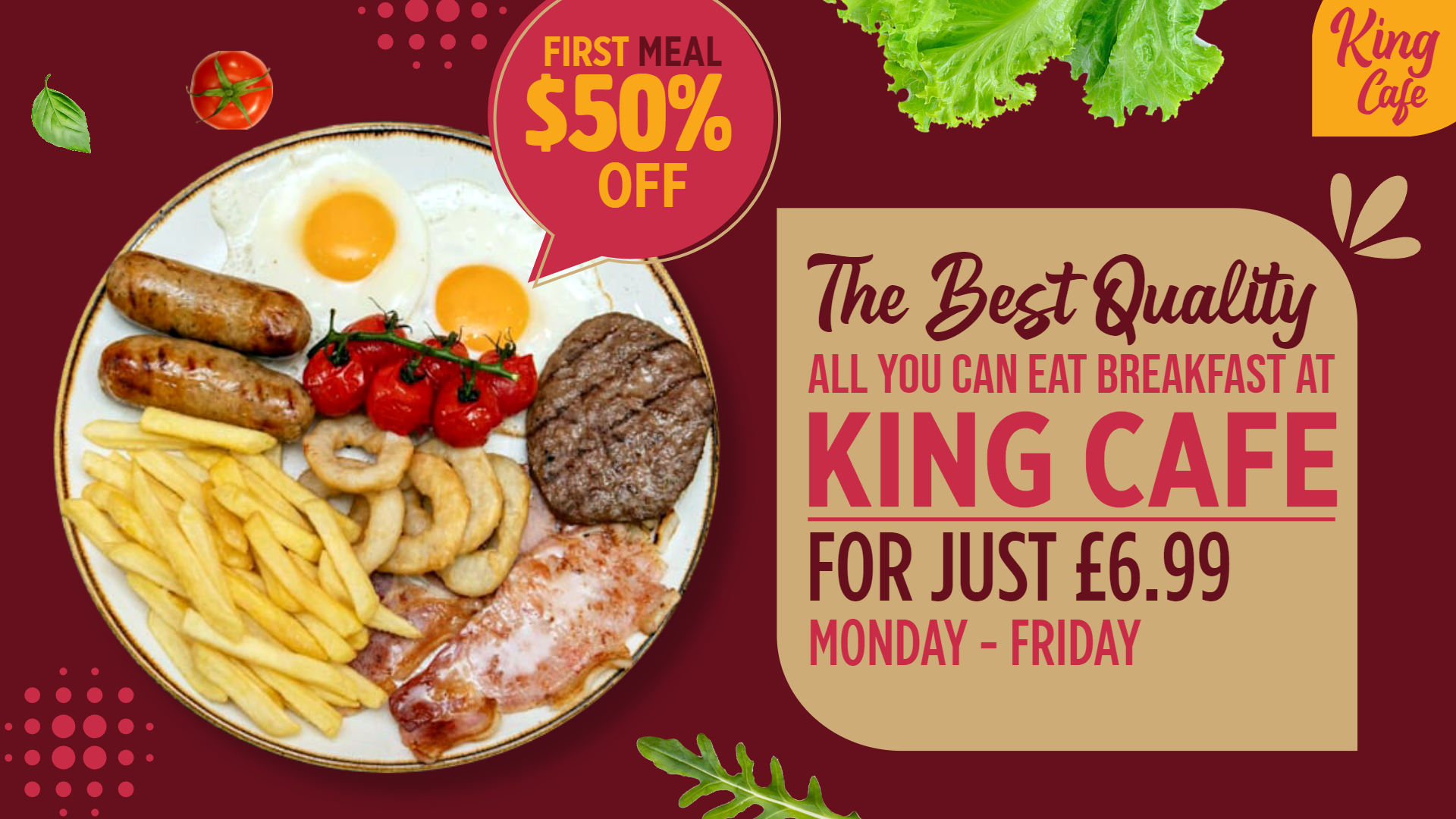Best All Day Breakfast Digital Menu Template Best All Day Breakfast Digital Menu Template