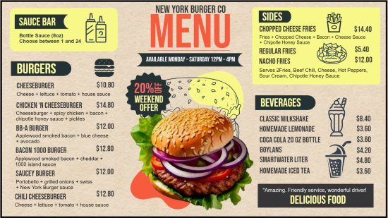 Burger menu