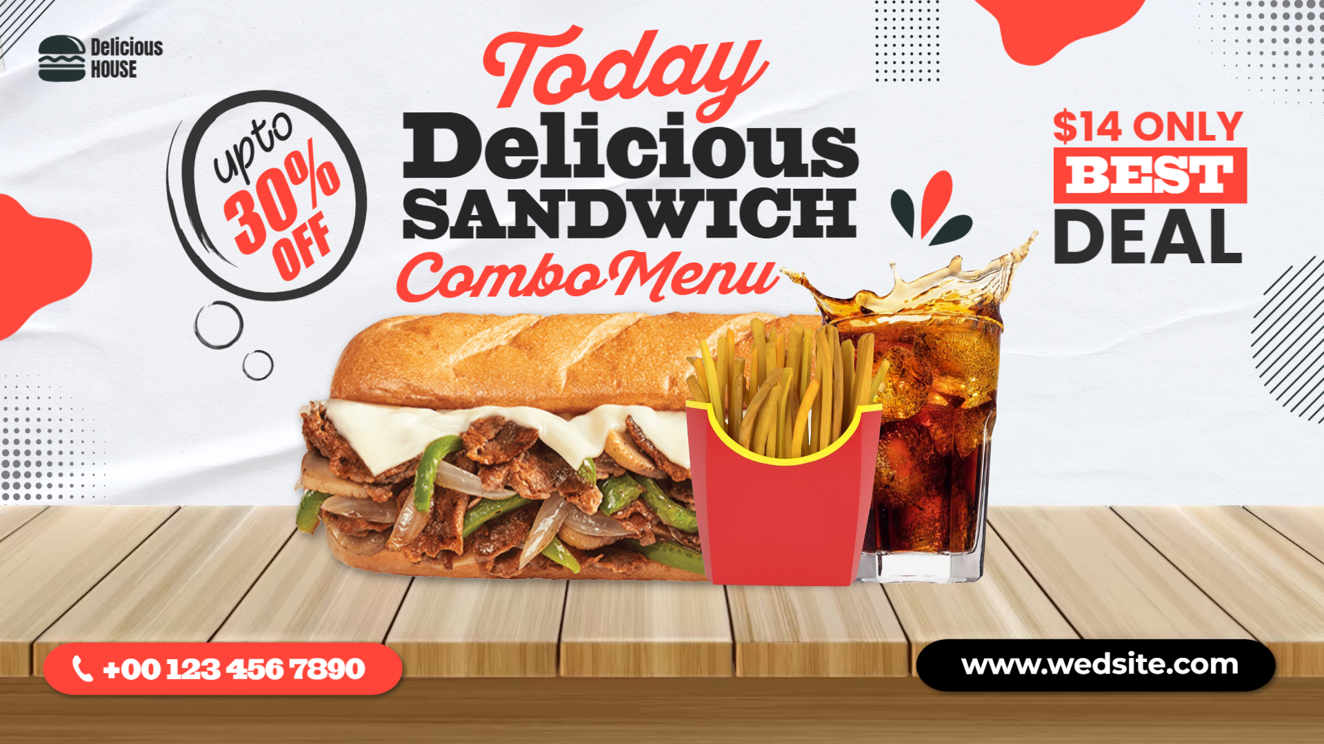 Sandwich offer menuboard Sandwich offer menuboard