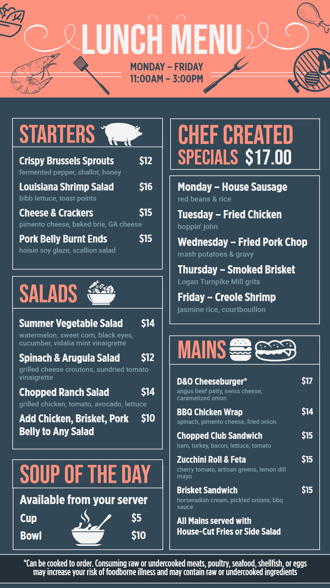 Creative Simple Digital Lunch menu Idea Creative Simple Digital Lunch menu Idea