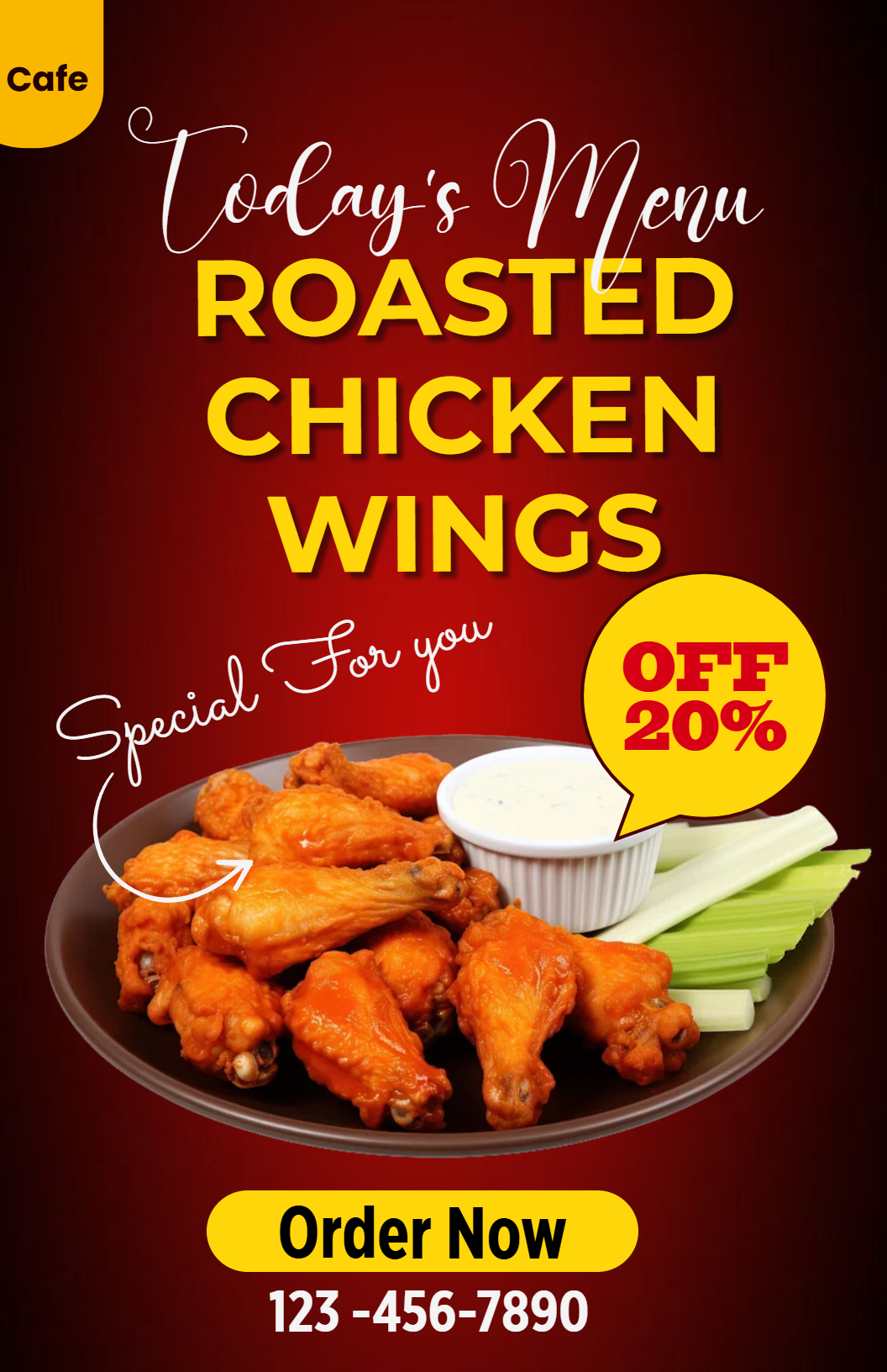 Chicken Wings Poster Design Chicken Wings Poster Design