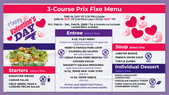 Valentine's day digital menu template maker
