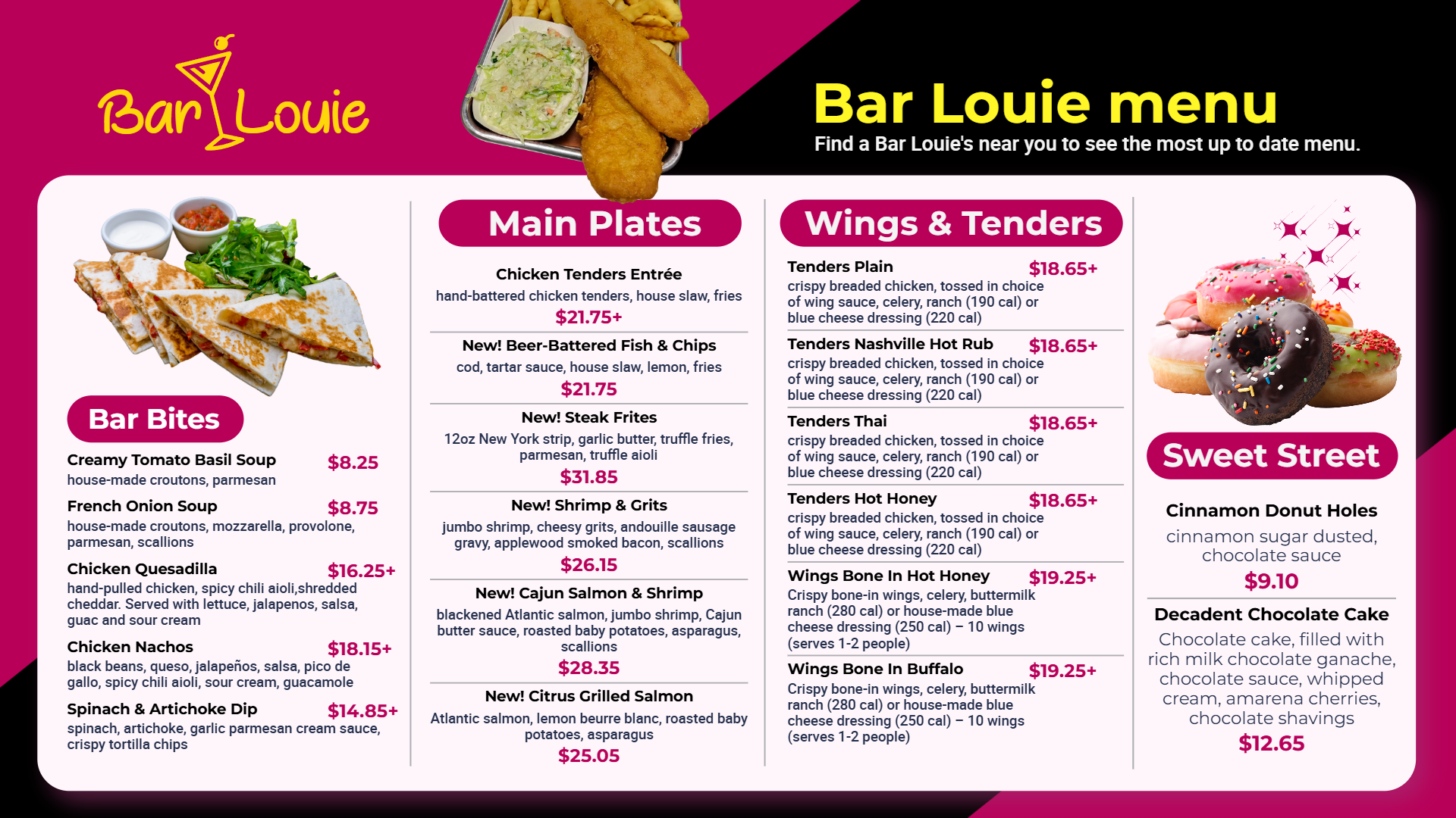 Bar & Pubs Menu Design Template 