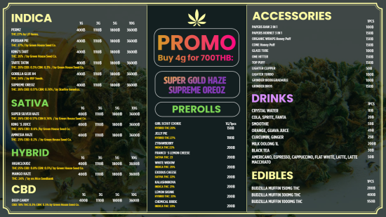 Dispensary menu Template design