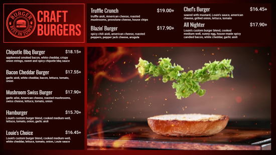 Best Digital Craft Burgers Menu ideas