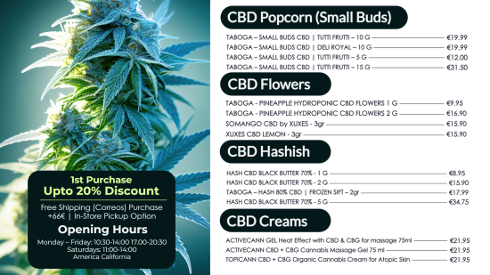 Best Dispensary CBD Menu Design