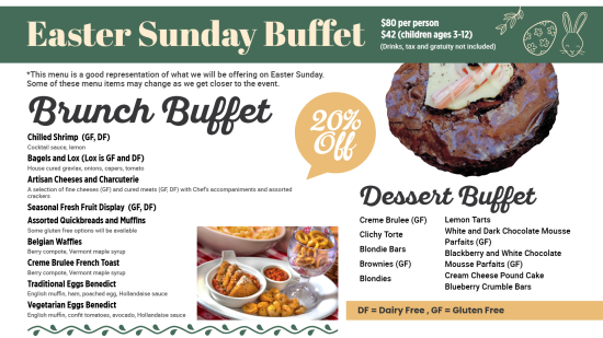 Easter Sunday Digital Buffet Menu