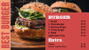 Burger menu design