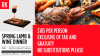 Spring lamb and wine dinner menu