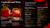 Cocktails and Wine menu