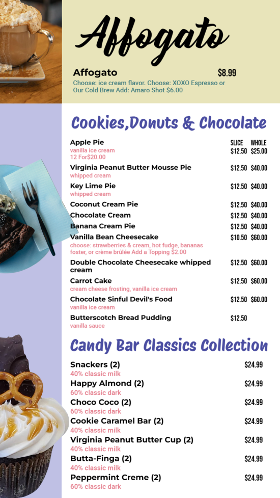 Dessert wall menu P 3
