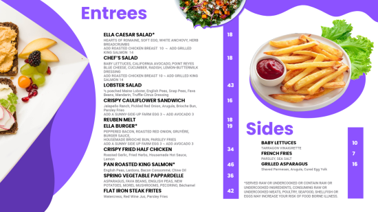 Lunch Wall menu design part 1