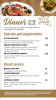 Dinner wall menu part 1 digital menu board