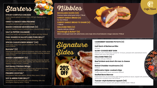 Custom Grill & bbq menu design Idea