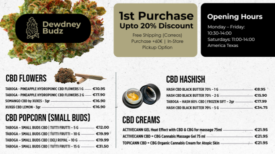 Dispensary CBD Menu