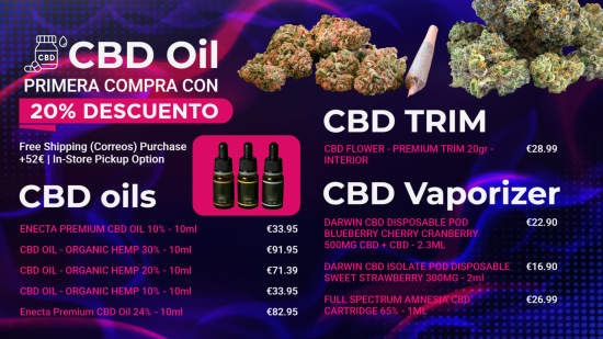 CBD Oil Menu Design