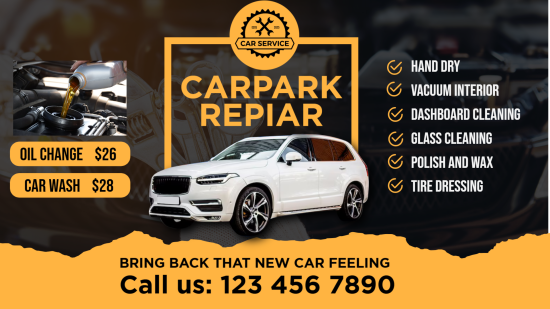 Car services menu