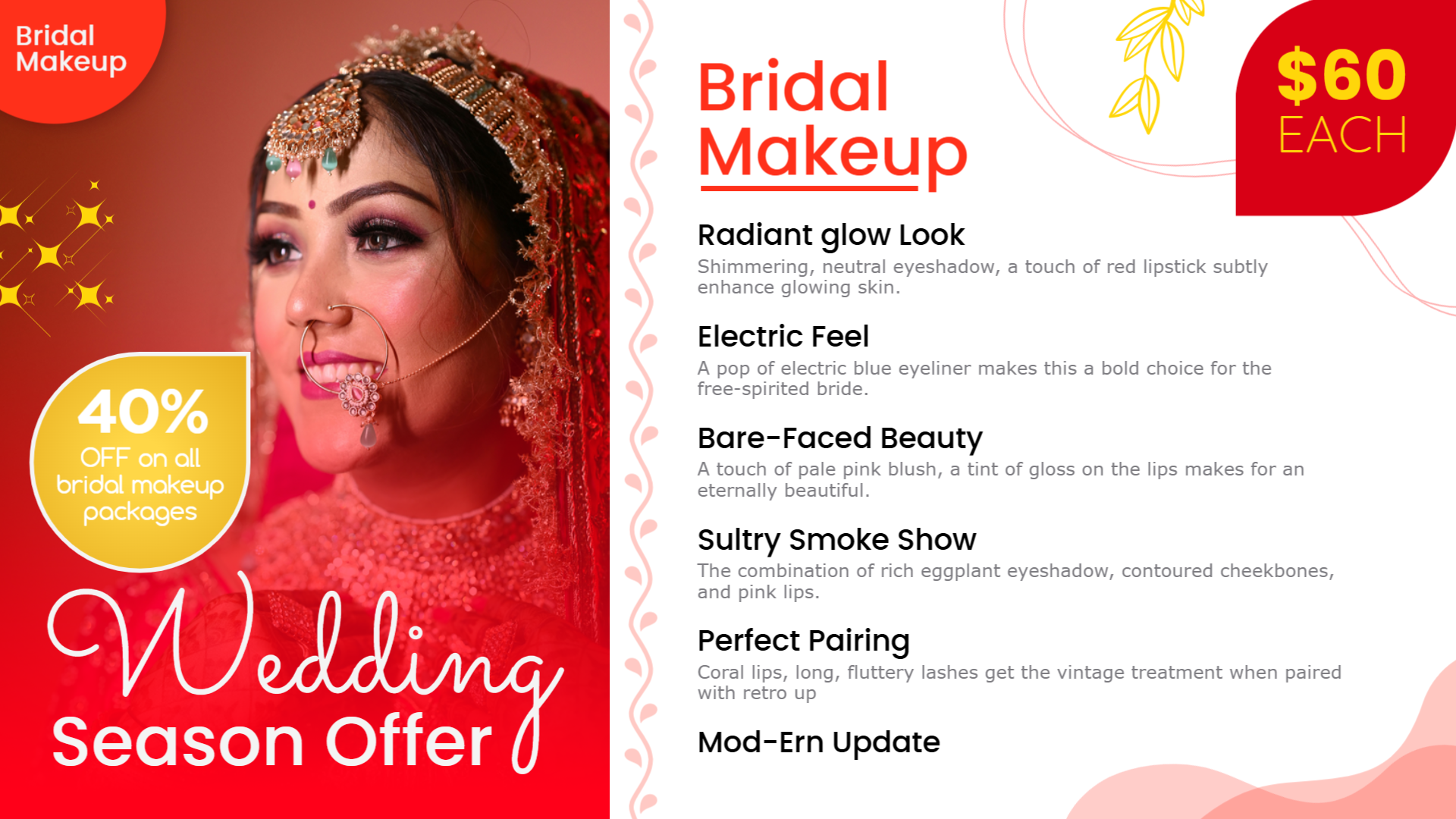 Bridal Salon Makeup Template