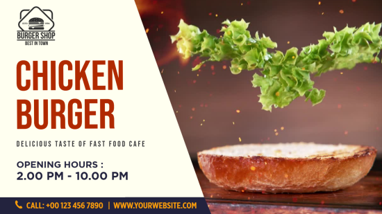 Burger Chicken Video Menu