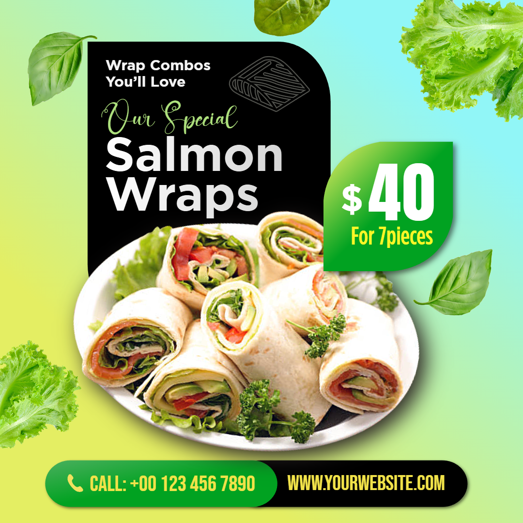Wrap menu with signage software