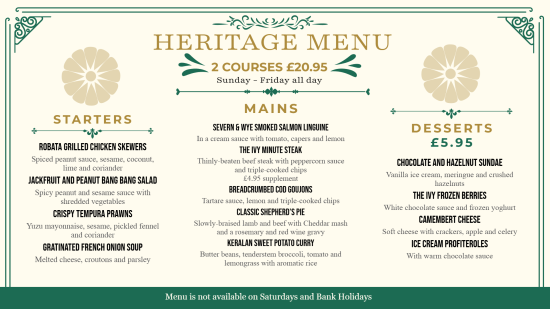 Restaurant menu design for restaurant digital display