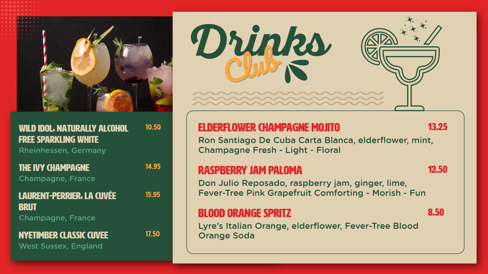 Best digital menu for drinks