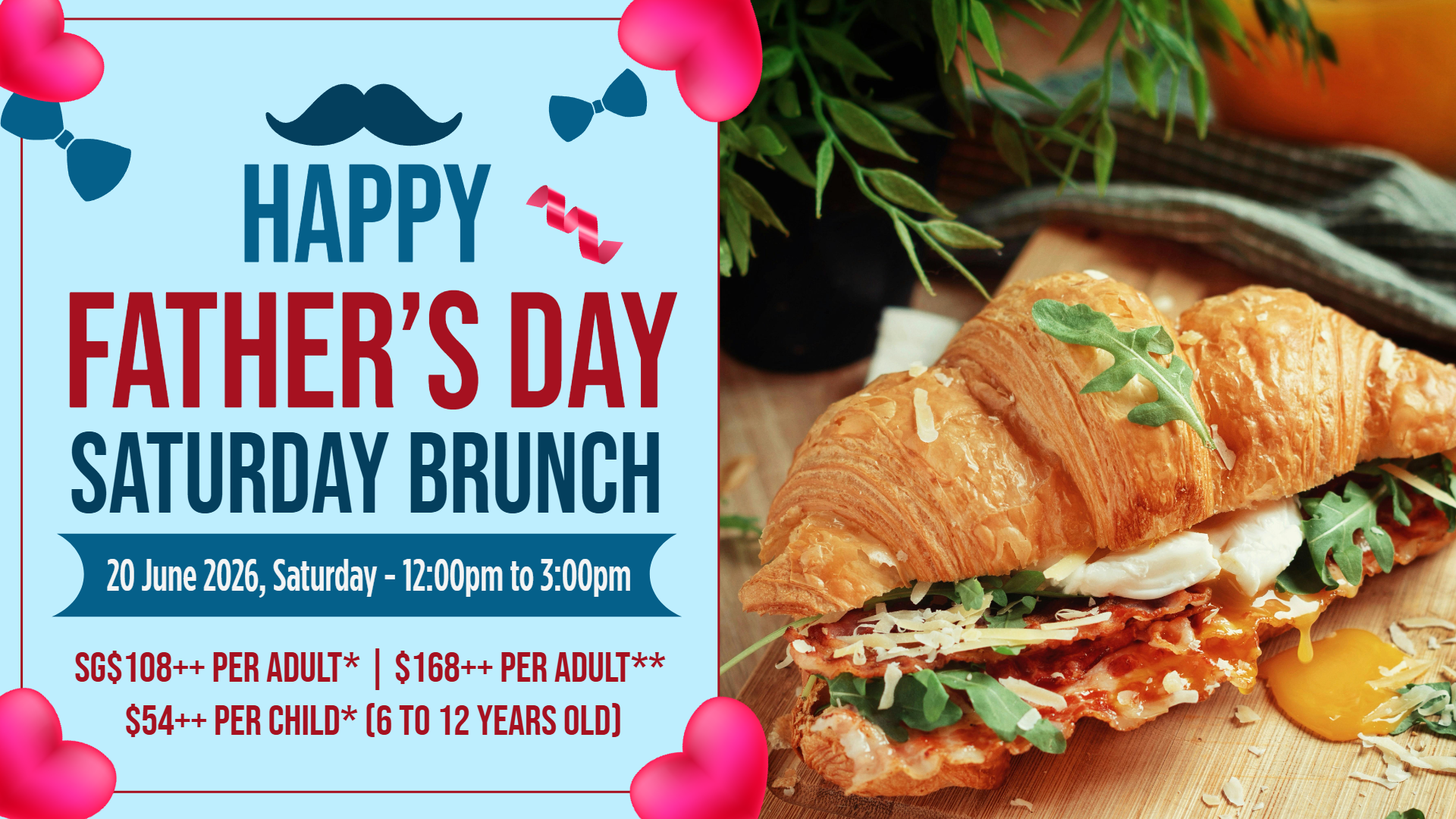 Father's day board for menu