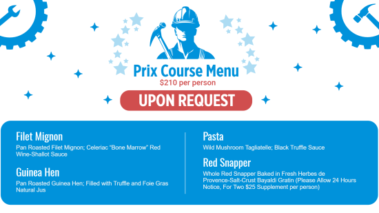 Labor Day restaurant menu display screen
